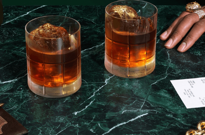 Chivas XIII whisky tumblers